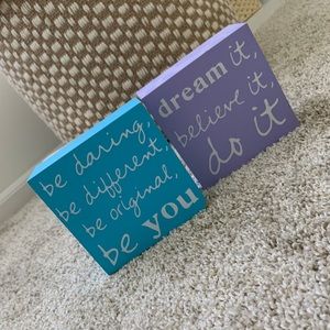 Blue & Purple Box Sign Bundle